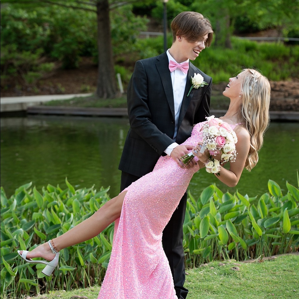 pink primavera 00 prom dress - Picture 2 of 5
